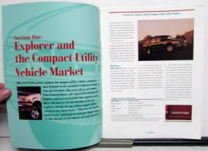 1995 Ford Explorer Specifications Product Marketing Guide