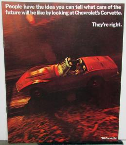 1970 Chevrolet Corvette Prestige Dealer Sales Brochure Stingray 454 Original
