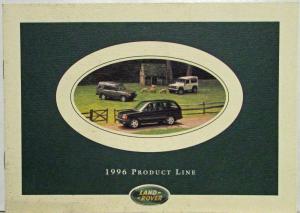 1996 Land Rover Product Line Sales Brochure Range Rover Discovery Defender 90