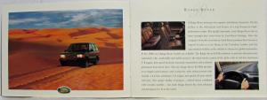 1996 Land Rover Product Line Sales Brochure Range Rover Discovery Defender 90