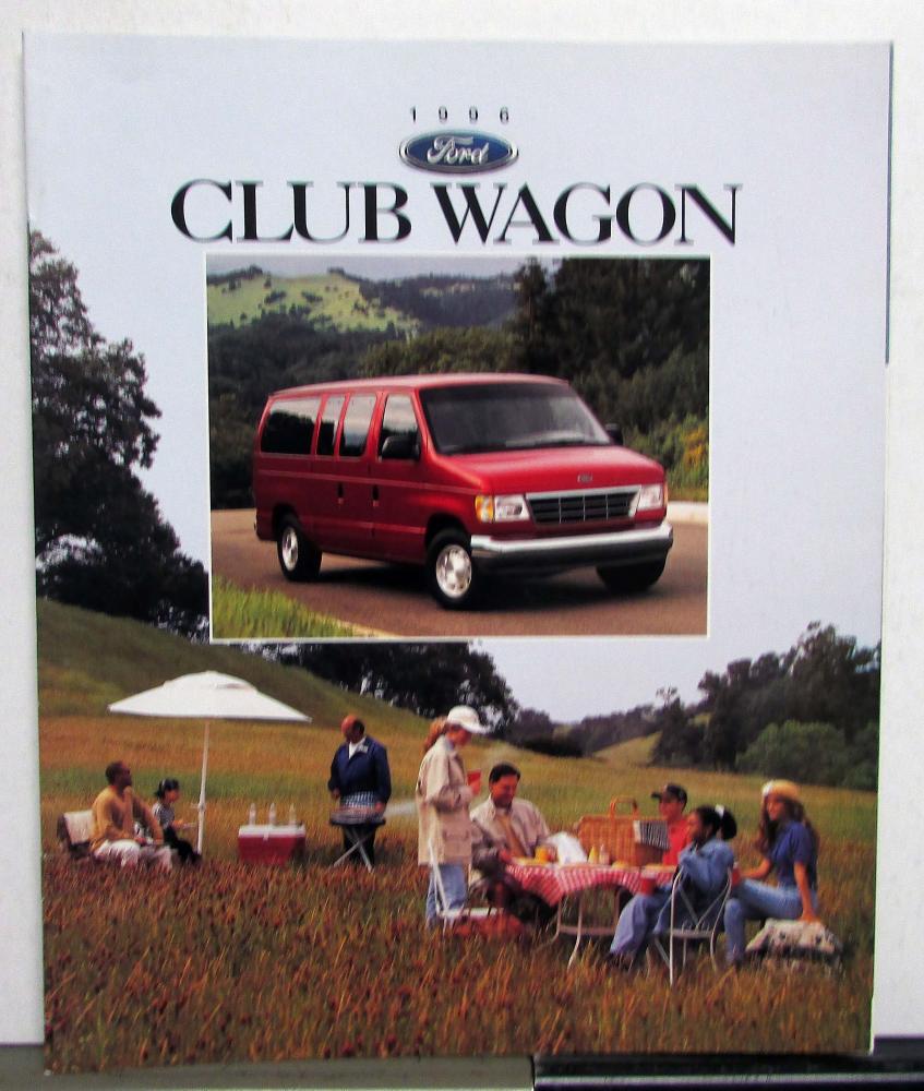 1996 Ford Club Wagon Specifications Sales Brochure