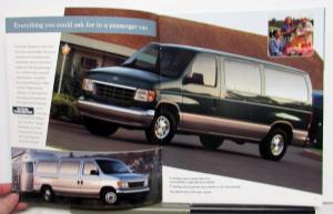 1996 Ford Club Wagon Specifications Sales Brochure