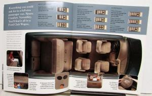 1996 Ford Club Wagon Specifications Sales Brochure