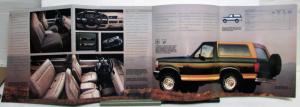 1993 Ford Bronco Specifications Sales Brochure