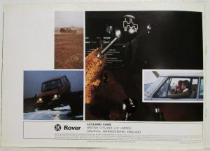 1976 British Leyland Range Rover Sales Brochure