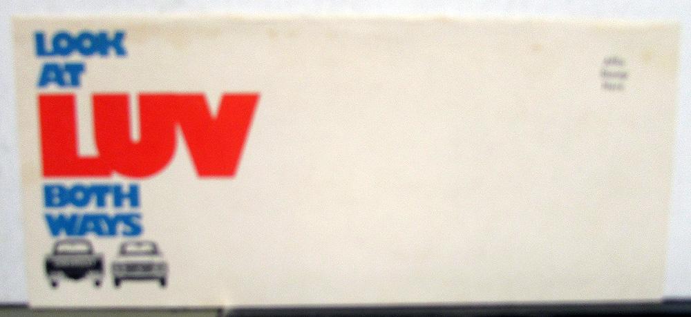 1975 Chevrolet Luv Pickup Truck Dealer Sales Folder Mailer Features
