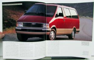 1993 Ford Aerostar Van Specifications Sales Brochure