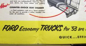 1953 Ford Economy Trucks The Greatest Line Ever Built Construction Sales Folder