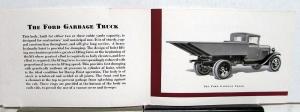 1931 Ford Model AA Truck Chassis Garbage Truck Refuse Sales Folder