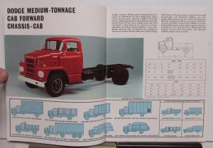1966 Dodge Med Tonnage Cab Fwd Trucks C500 C600 C700 Color Sales Brochure