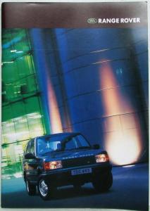 1997 Land Rover Range Rover Prestige Sales Brochure with Price List