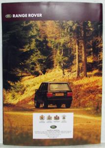 1997 Land Rover Range Rover Prestige Sales Brochure with Price List