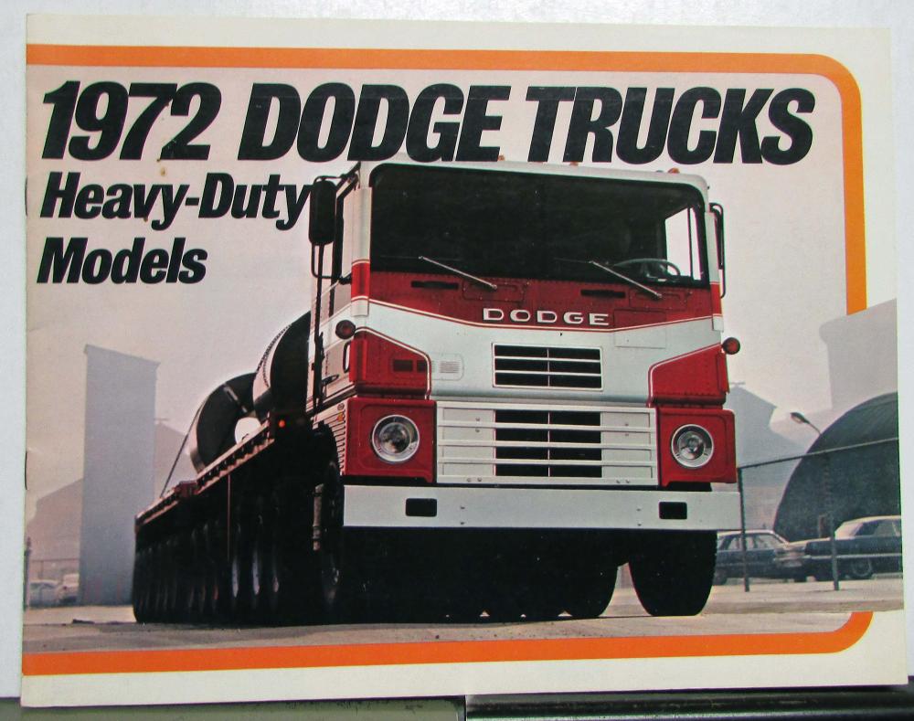 1972 Dodge Heavy Duty Truck Models LCF C CT CN LS LT Specifications Brochure