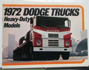 1972 Dodge Heavy Duty Truck Models LCF C CT CN LS LT Specifications Brochure