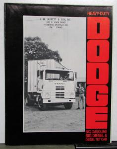 1970 Dodge Heavy Duty Truck Models Gasoline Diesel Tilt Cab Brochure Poster