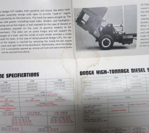 1970 Dodge Heavy Duty Truck Models Gasoline Diesel Tilt Cab Brochure Poster