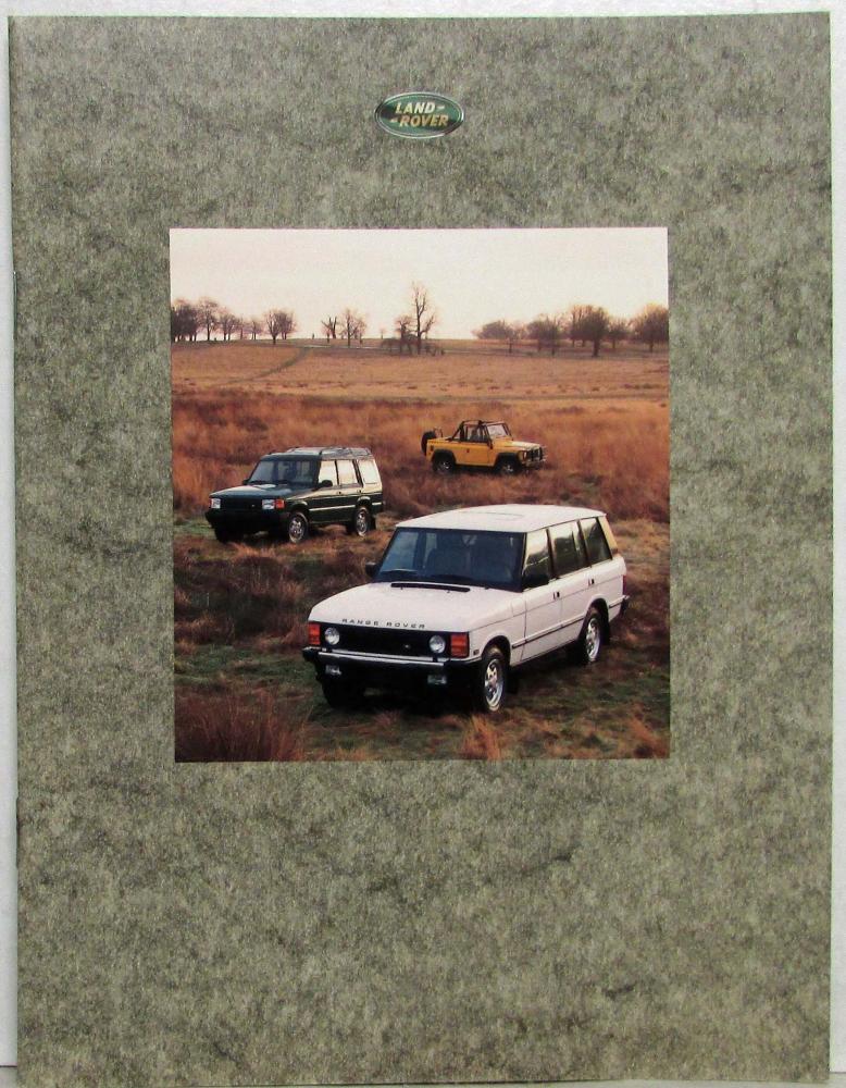 1994-1995 Land Rover Full Line Sales Brochure - Discovery Defender Range Rover