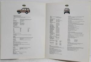 1995 Land Rover Discovery Sales Brochure
