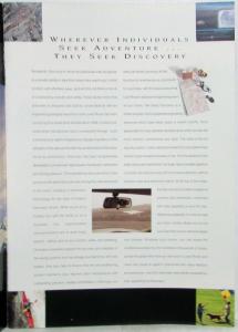 1995 Land Rover Discovery Sales Brochure - Right-Hand Drive