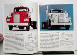 1965 Dodge Crew Cab Pickup Chassis Cab Low Med Tonnage Specs Brochure REVISED