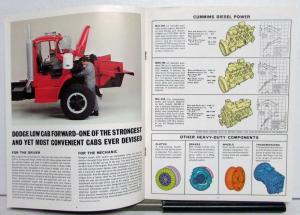 1965 Dodge Crew Cab Pickup Chassis Cab Low Med Tonnage Specs Brochure REVISED
