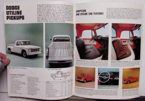 1967 Dodge Pickup Sweptline Custom Sports Special Crew Cabs Brochure REVISED