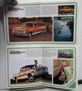 1975 Dodge Club Conventional Cab Pickups Comparisons Specs Sales Poster