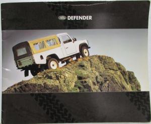 1990 Land Rover Defender Oversized Sales Brochure 90 110 130 - French Text