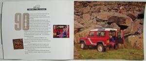 1990 Land Rover Defender Oversized Sales Brochure 90 110 130 - French Text