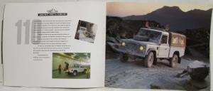 1990 Land Rover Defender Oversized Sales Brochure 90 110 130 - French Text