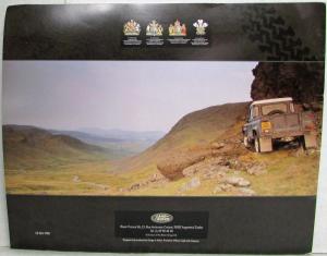 1990 Land Rover Defender Oversized Sales Brochure 90 110 130 - French Text