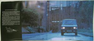 1989 Land Rover Range Rover Oversized Sales Brochure