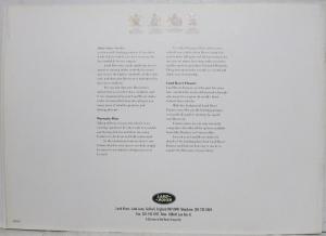 1993 Land Rover Discovery Sales Brochure