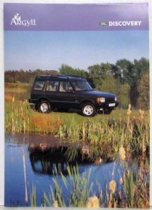 1997 Land Rover Discovery Argyll Sales Sheet