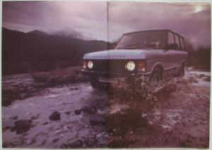 1984 Land Rover Range Rover Comfort Does Not Stop Sales Brochure - French Text