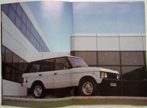 1984 Land Rover Range Rover Comfort Does Not Stop Sales Brochure - French Text