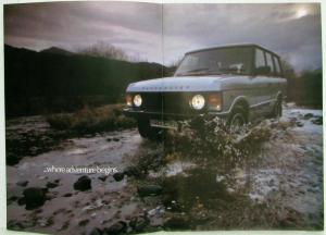 1984 Land Rover Range Rover Luxury Need Not Stop Sales Brochure