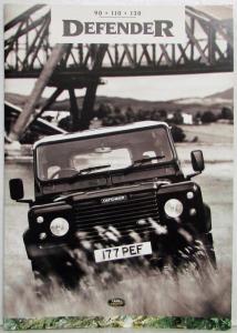 1995 Land Rover Defender 90 110 130 Sales Brochure