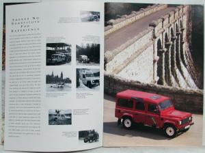 1995 Land Rover Defender 90 110 130 Sales Brochure