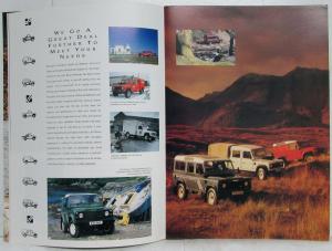 1995 Land Rover Defender 90 110 130 Sales Brochure