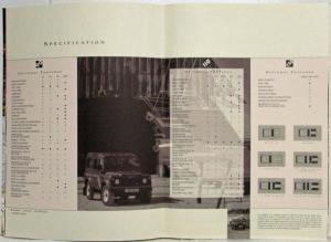 1995 Land Rover Defender 90 110 130 Sales Brochure