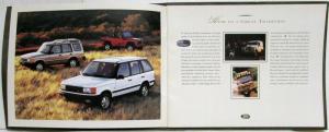 1995 Land Rover Range Rover 4.0 SE Sales Brochure