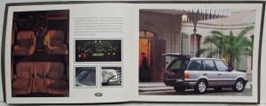 1995 Land Rover Range Rover 4.0 SE Sales Brochure