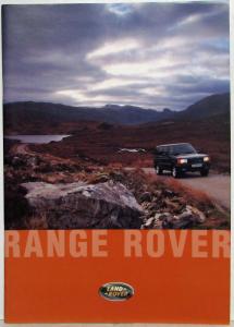 1995 Land Rover Range Rover Sales Brochure