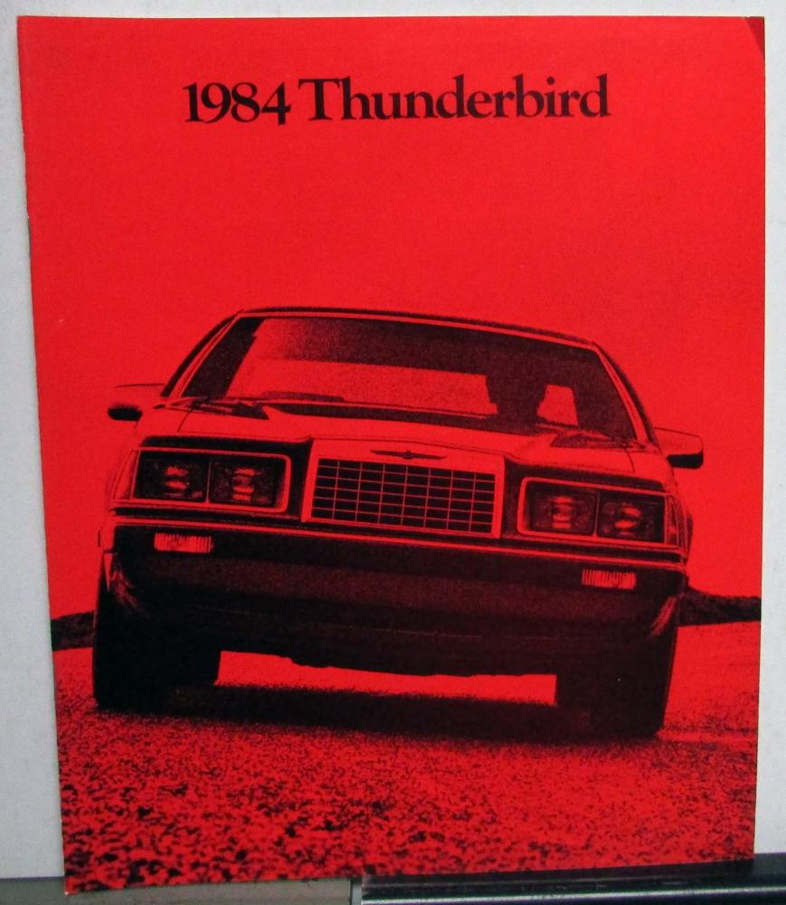 1983 Ford Thunderbird Turbo Coupe e'lan FILA Features Sales Brochure