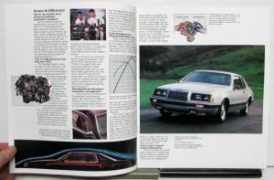 1983 Ford Thunderbird Turbo Coupe e'lan FILA Features Sales Brochure