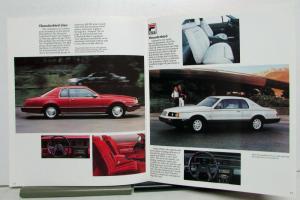 1983 Ford Thunderbird Turbo Coupe e'lan FILA Features Sales Brochure