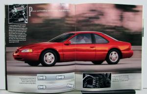 1996 Ford Thunderbird LX Safety Security Specifications Sales Brochure