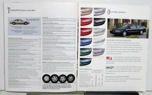 1996 Ford Thunderbird LX Safety Security Specifications Sales Brochure