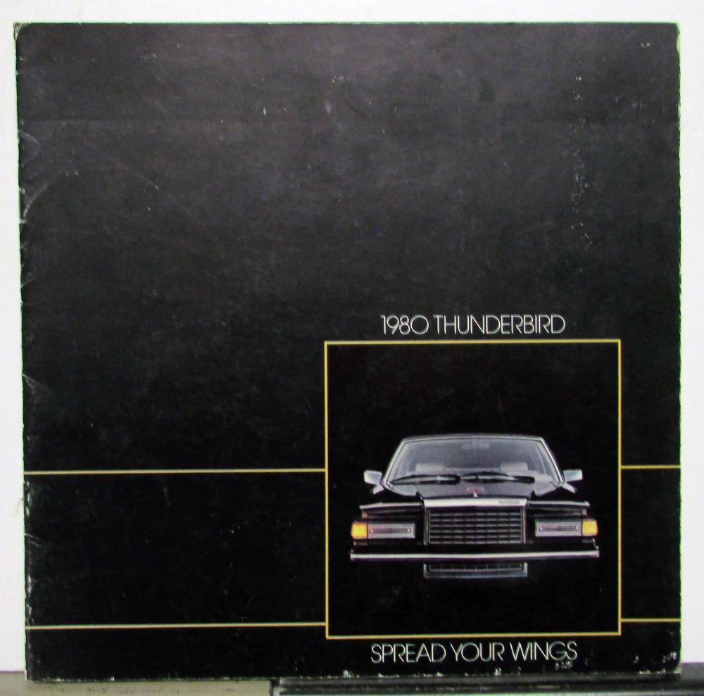 1980 Ford Thunderbird Town Landau Standard Options Specifications Brochure